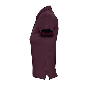 WOMENS POLO SHIRT PASSION, BURGUNDY, M
