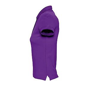 WOMENS POLO SHIRT PASSION, DARK PURPLE, XXL