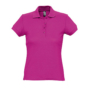 WOMENS POLO SHIRT PASSION, FUCHSIA, L