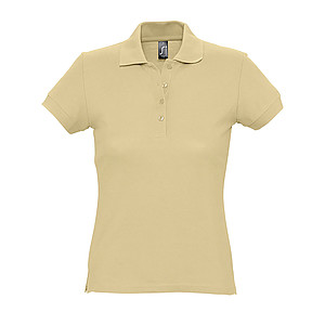 WOMENS POLO SHIRT PASSION, SAND, L