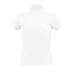 WOMENS POLO SHIRT PASSION, WHITE, M