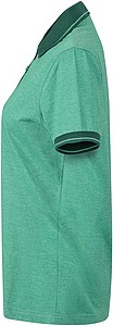 Womens polo T-shirt James Nicholson, green/dark green, L