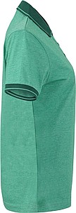 Womens polo T-shirt James Nicholson, green/dark green, L
