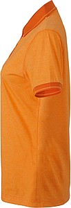 Womens polo T-shirt James Nicholson, orange, dark orange, L