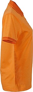 Womens polo T-shirt James Nicholson, orange/dark orange, S