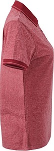 Womens polo T-shirt James Nicholson, red/dark red, L