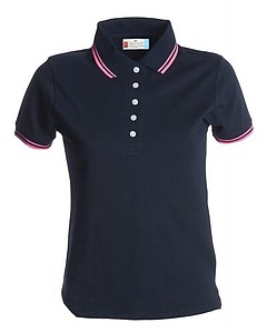 Womens polo T-shirt PAYPER SKIPPER LADY, navy/pink, XL
