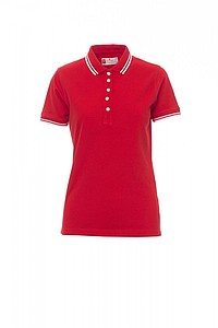 Womens polo T-shirt PAYPER SKIPPER LADY, red/white, XXL