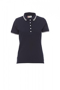 Womens polo T-shirt PAYPER SKIPPER LADY, white/navy, L