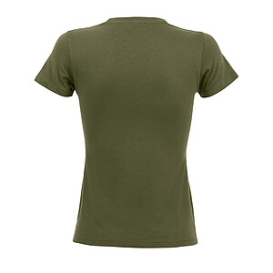 WOMENS ROUND COLLAR T-SHIRT REGENT WOMEN, ARMY, M