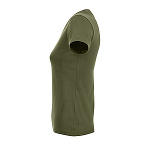 WOMENS ROUND COLLAR T-SHIRT REGENT WOMEN, ARMY, S