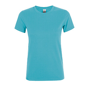 WOMENS ROUND COLLAR T-SHIRT REGENT WOMEN, ATOLL BLUE, M