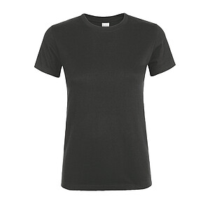 WOMENS ROUND COLLAR T-SHIRT REGENT WOMEN, DARK GREY, L