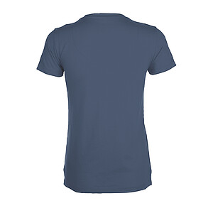 WOMENS ROUND COLLAR T-SHIRT REGENT WOMEN, DENIM, L