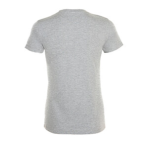 WOMENS ROUND COLLAR T-SHIRT REGENT WOMEN, GREY MELANGE, 3XL