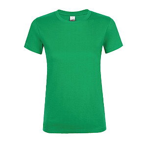 WOMENS ROUND COLLAR T-SHIRT REGENT WOMEN, KELLY GREEN, L