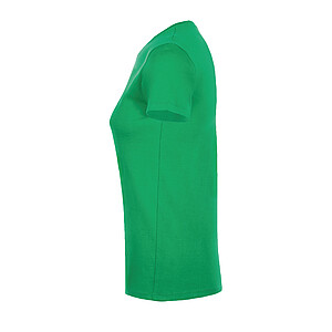 WOMENS ROUND COLLAR T-SHIRT REGENT WOMEN, KELLY GREEN, L