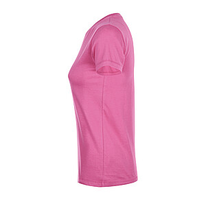 WOMENS ROUND COLLAR T-SHIRT REGENT WOMEN, ORCHID PINK, L