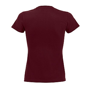 WOMENS ROUND NECK T-SHIRT IMPERIAL WOMEN, BURGUNDY, S