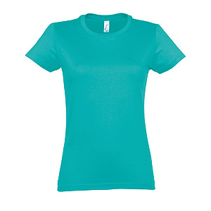 WOMENS ROUND NECK T-SHIRT IMPERIAL WOMEN, CARIBBEAN BLUE, L