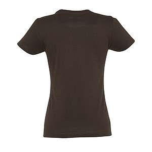 WOMENS ROUND NECK T-SHIRT IMPERIAL WOMEN, CHOCOLATE, L
