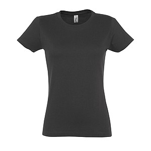 WOMENS ROUND NECK T-SHIRT IMPERIAL WOMEN, DARK GREY, XL