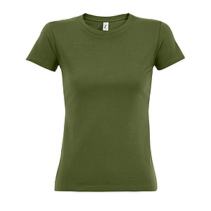 WOMENS ROUND NECK T-SHIRT IMPERIAL WOMEN, DARK KAKI, L