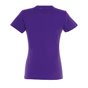 WOMENS ROUND NECK T-SHIRT IMPERIAL WOMEN, DARK PURPLE, L