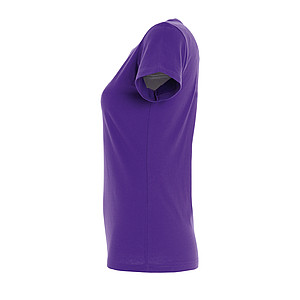WOMENS ROUND NECK T-SHIRT IMPERIAL WOMEN, DARK PURPLE, M