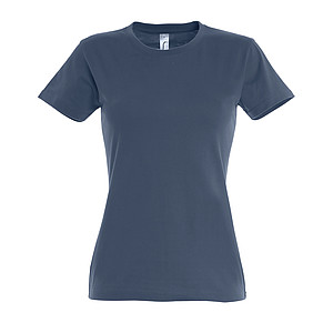 WOMENS ROUND NECK T-SHIRT IMPERIAL WOMEN, DENIM, 3XL