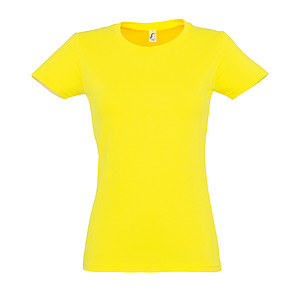 WOMENS ROUND NECK T-SHIRT IMPERIAL WOMEN, LEMON, L