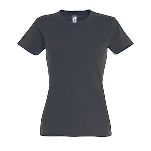 WOMENS ROUND NECK T-SHIRT IMPERIAL WOMEN, MOUSE GREY, 3XL