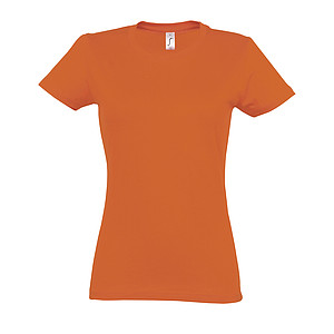 WOMENS ROUND NECK T-SHIRT IMPERIAL WOMEN, ORANGE, XL