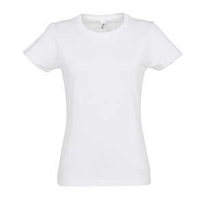 WOMENS ROUND NECK T-SHIRT IMPERIAL WOMEN, WHITE, 3XL