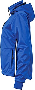 Womens softshell jacket JAMES & NICHOLSON, nautic blue/navy/white, M