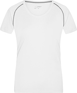 Womens sports T-shirt James Nicholson, white/silver, M