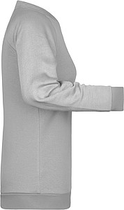 Womens sweatshirt James Nicholson, light grey melange, XS