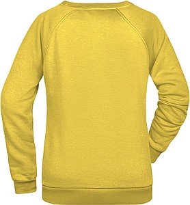 Womens sweatshirt James Nicholson, light yellow, M