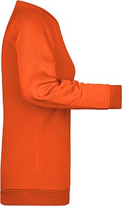 Womens sweatshirt James Nicholson, orange, XS