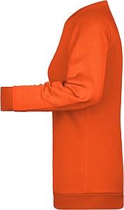 Womens sweatshirt James Nicholson, orange, XS