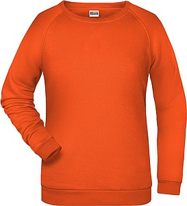 Womens sweatshirt James Nicholson, orange, XXL