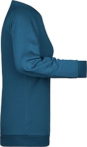 Womens sweatshirt James Nicholson, teal, XXL