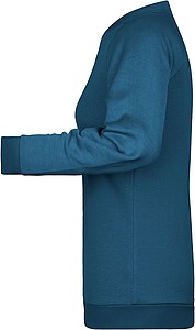 Womens sweatshirt James Nicholson, teal, XXL