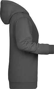 Womens sweatshirt with hoodie James Nicholson, anthracite, XS