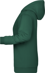 Womens sweatshirt with hoodie James Nicholson, dark green, 3XL