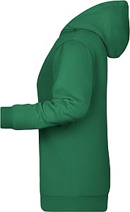 Womens sweatshirt with hoodie James Nicholson, light green, S