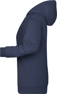 Womens sweatshirt with hoodie James Nicholson, navy, 3XL