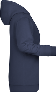 Womens sweatshirt with hoodie James Nicholson, navy, 3XL
