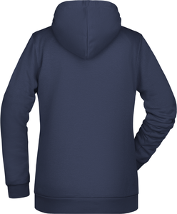 Womens sweatshirt with hoodie James Nicholson, navy, 3XL