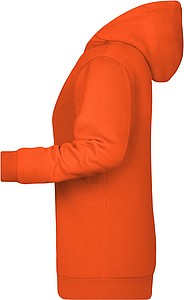 Womens sweatshirt with hoodie James Nicholson, orange, XXL